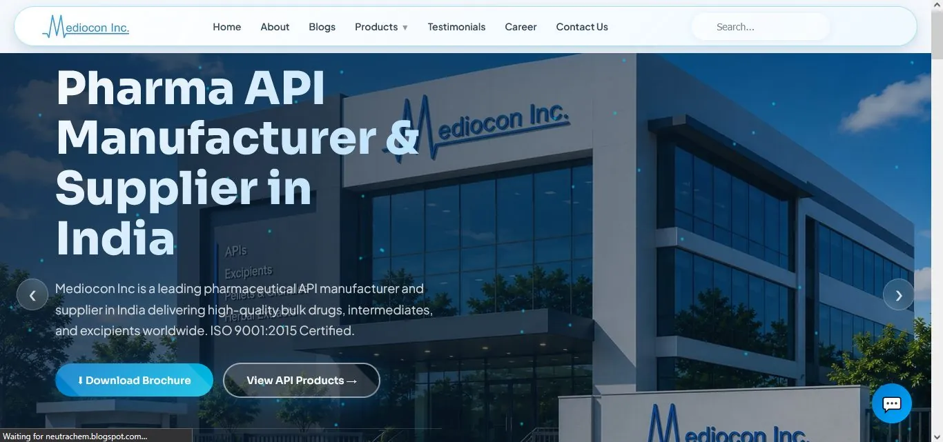 Mediocon Inc website screenshot